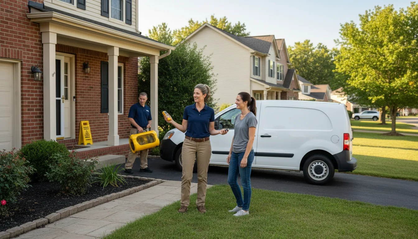 Residential water damage restoration in Latimer, IA